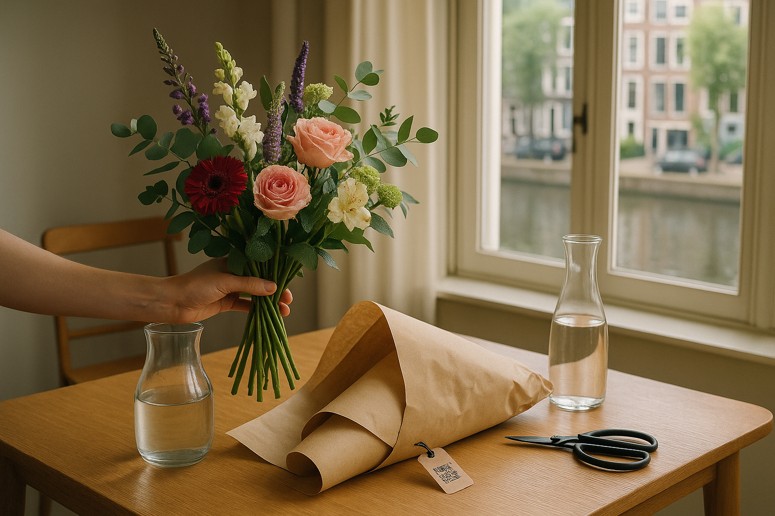 Lokale seizoensbloemen Amsterdam
