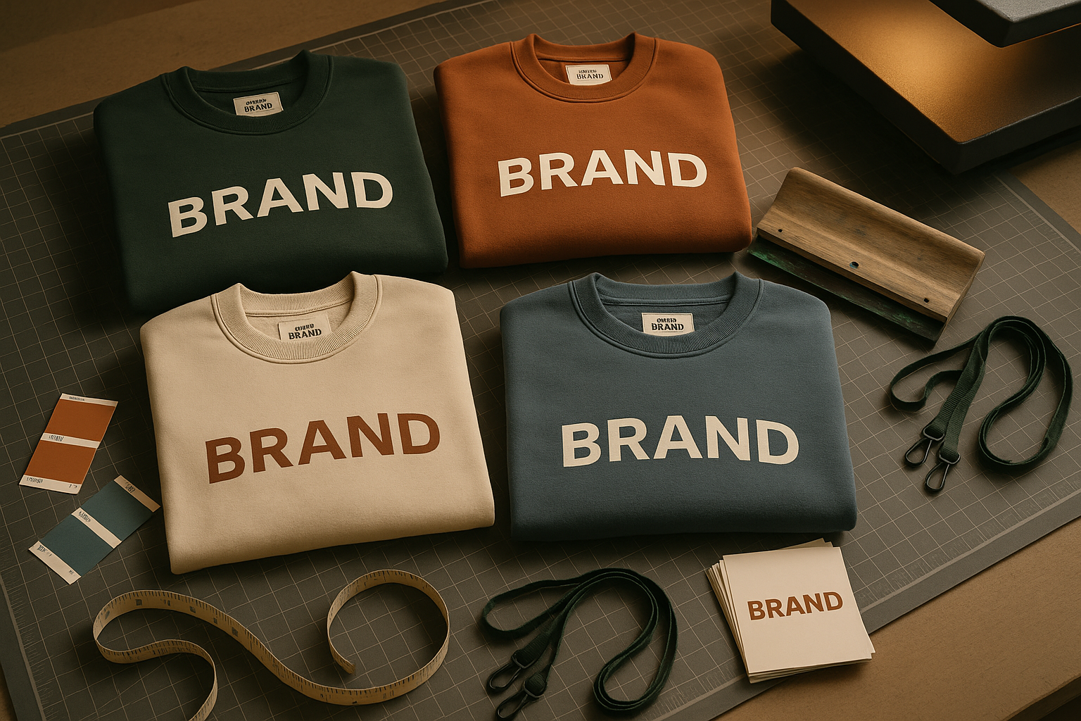 Team in bedrukte sweaters